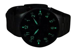    www autenticshop ro - ASTROAVIA N57S model Pilot Aviator Bratara Metalica Cronograf Quartz Inox - imagine 4