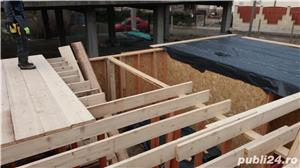 Case de lemn, cabane de lemn, acoperis, pergole, scari interioare - imagine 5