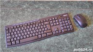 Kit mouse + tastatura Logitech Wireless MK270, USB 2.0, Negru