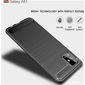Husa carbon + Folie SAMSUNG Galaxy S10 Lite A51 A71 S20 Ultra S20 Plus S20 S10e S10 Plus S10 5G S10 - imagine 2