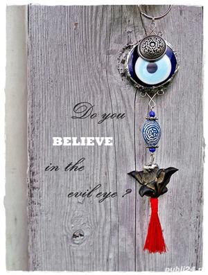 Decoratiune evil eye + cutie vintage 