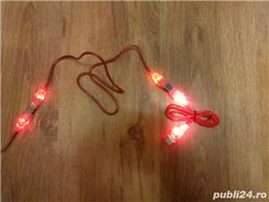 Cablu USB tata-mama cu leduri rosii, NOU ! - imagine 5