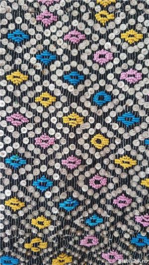 Perna cusuta / brodata manual din anii 1800 - imagine 2