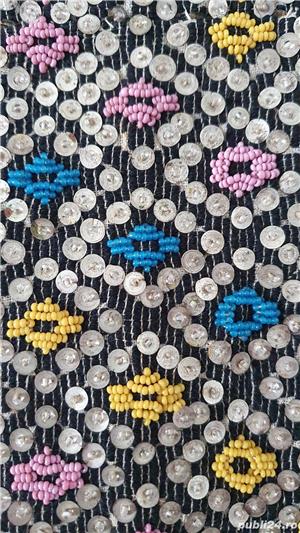 Perna cusuta / brodata manual din anii 1800 - imagine 3