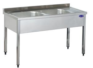 Spalator inox 2 cuve 1200*600*850