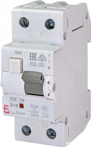 Siguranta automata diferentiala RCBO eti 16A,1+N TIP A, Curba B16, Capacitatea de rupere (kA) 10