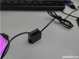 Fir luminos El Wire - Culoare purple - USB 5V - imagine 3