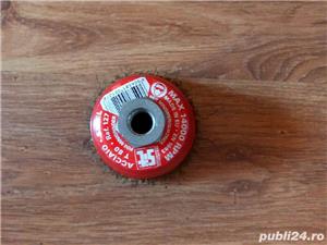  Perie cupa, pentru otel/metale feroase/metale neferoase,diametru 80 mm,Nou