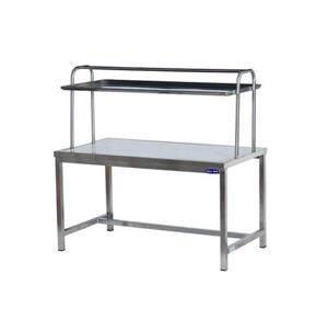 Masa inox cu polita superioara pentru vesela