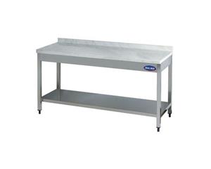  Masa inox cu rebord, polita inferioara si marmura 1800*800*850