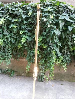 candelabru-lampadar bronz portelan