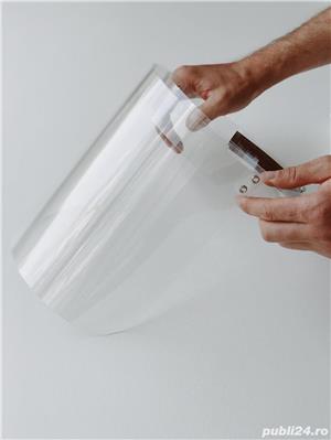 Set 5 bucati viziera de protectie fata, reutilizabila, transparenta