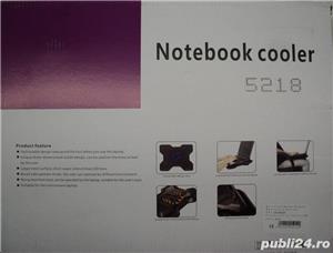 Cooler Laptop 15-17 Inch NOU Laptop Cooler, 15-17", Black Slim - imagine 3