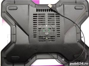 Cooler Laptop 15-17 Inch NOU Laptop Cooler, 15-17", Black Slim - imagine 2