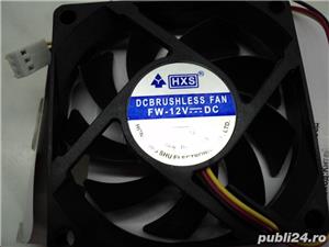 Ventilator Cooler 7 cm NOU Fan 70mm 3Pin, OEM - imagine 2