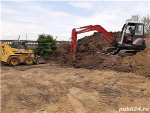 Închiriez bobcat si buldoexcavator miniexcavator - imagine 4