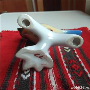bibelou vechi pasare randunica portelan colectie figurina ceramica comunism Romania - imagine 4