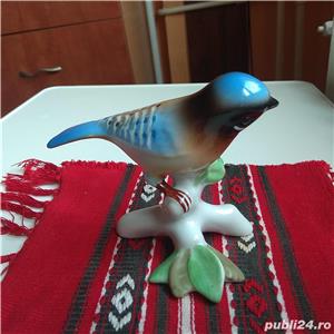 bibelou vechi pasare randunica portelan colectie figurina ceramica comunism Romania - imagine 2