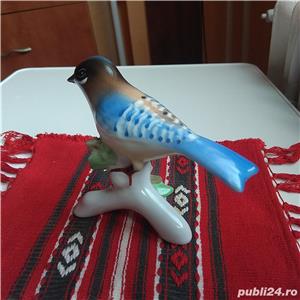 bibelou vechi pasare randunica portelan colectie figurina ceramica comunism Romania - imagine 3