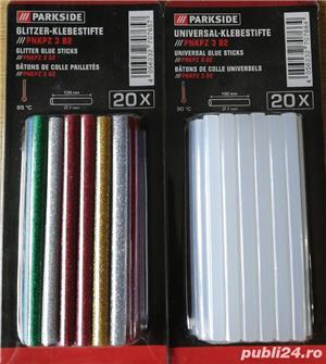 Batoane baghete adezive transparente si multicolore pistol de lipit 