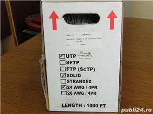 CABLU UTP FTP - category 5e - semnal alarma , ecranat , la metru - imagine 2