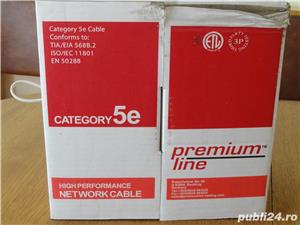 CABLU UTP FTP - category 5e - semnal alarma , ecranat , la metru - imagine 3