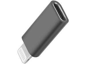 Cablu de date Incarcare pentru IPhone 1m Textil plus adaptorUSB 3.1 Type-C Female to 8-pin Lightning - imagine 2