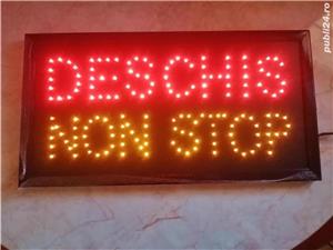 Vand Afisaj Reclama Panou cu Leduri (DESCHIS NON STOP), NOU Pret 120 Lei - imagine 2