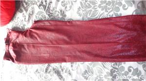 pantalon lejer dama visiniu  - imagine 3