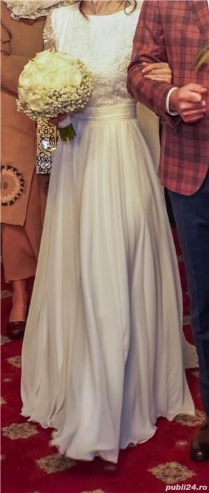 Rochie de mireasă elegantă, măsura 36 - imagine 3