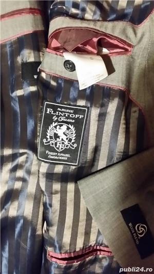 Sacou nou masura mare Nr. 60 cu S, pentru persoana scunda. British men's suit jacket  - imagine 2