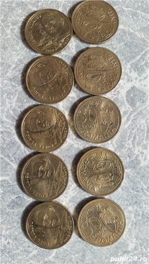 50 bani monede cu AUREL VLAICU 2010 