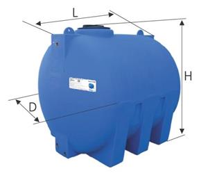 Rezervor apa potabila cilindric orizontal V 3000 litri Valrom - imagine 2