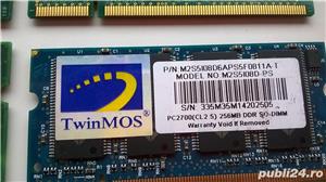 Memorie ram laptop ddr1 pc2700 2100 samsung,infinion,twinmos, 256mb - imagine 5