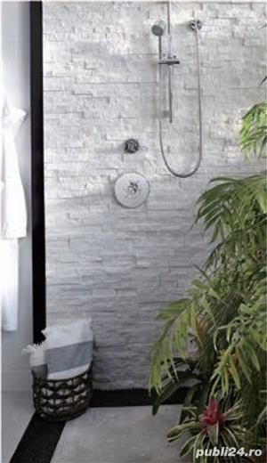 Piatra scapitata alba pentru pereti verticali