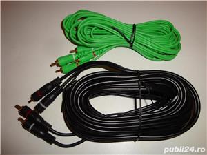 Cablu amplificator subwoofer 2x RCA la 2x RCA + remote ecranat 5m - imagine 4