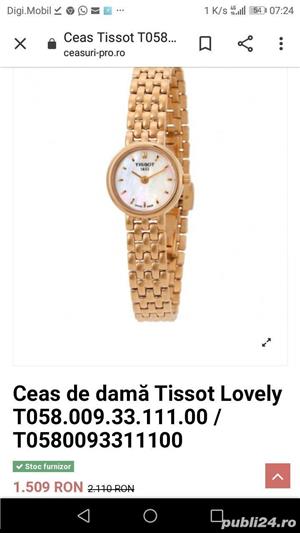 Ceas Tissot dama aur roz T058.009.33.111.00