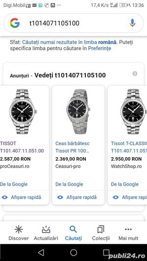 TISSOT PR 100 POWERMATIC 80 T101.407.11.051.00 Ceas bărbătesc automatic cu dată încorporată - imagine 5