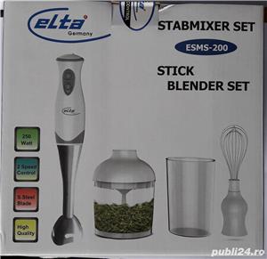 Blender vertical si chooper elta ESMS-200, 200-250 W, 2 viteze, alb gr
