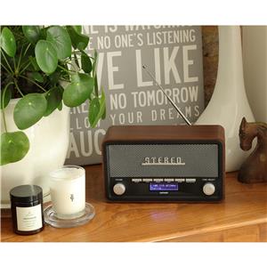 DENVER DAB-18 stereo retro digital radio DAB+/FM radio with Bluetooth