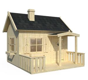 Casuta de joaca din lemn pentru copii, ecologica - imagine 4