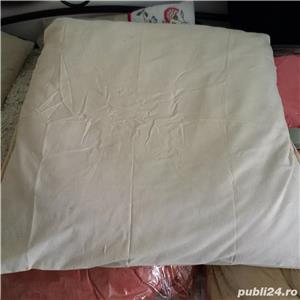 4 perne mari umplute cu pene puf. 