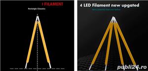 2x LED cu 1 sau 2 faze P21W sau P21/5W, cu 2 sau 4 benzi LED, alb rece - imagine 2