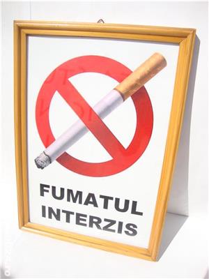 Tablou A4 "fumatul interzis" 