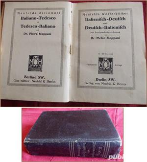 DICTIONAR italian-german, german-italian, anii 30, de colectie