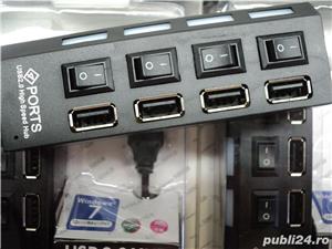 Hub USB 4 Porturi Cu Intrerupatoare Power NOU Produs NOU (Sigilat) - imagine 3