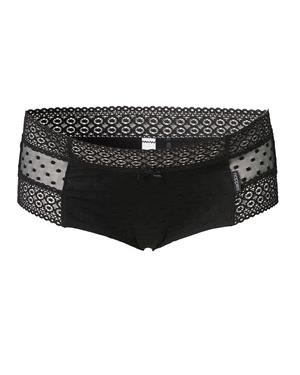 Chilot cu dantela pentru gravide negru