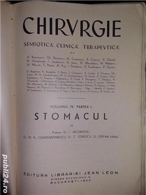 "Chirurgie", Stomacul , Vol. IV, Partea I, I.Iacobovici ,1940 
