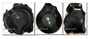 Yamaha R6 1999-2002 set 3 piese protectii motor carbon kevlar