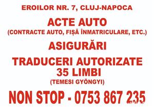 Servicii de inmatriculare-asigurari-traduceri